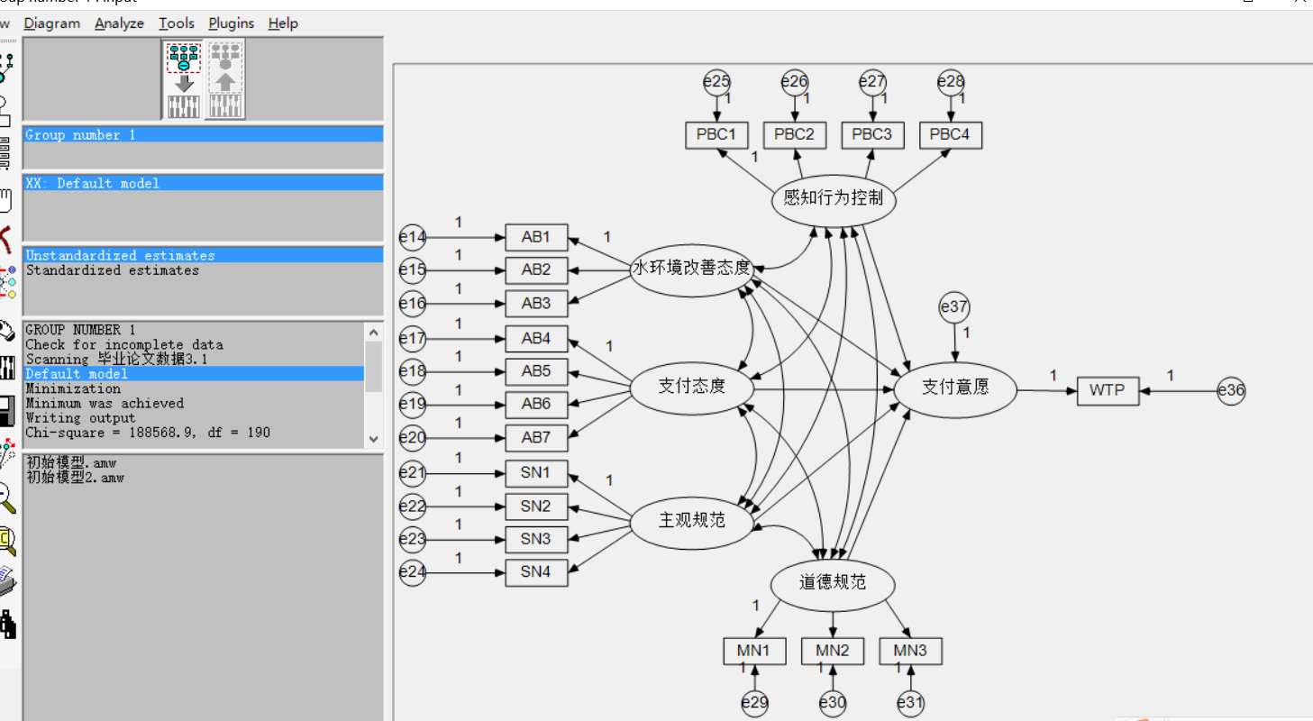 amos无法输出路径图 lisrel,amos等结构方程模型分析软件 经管之