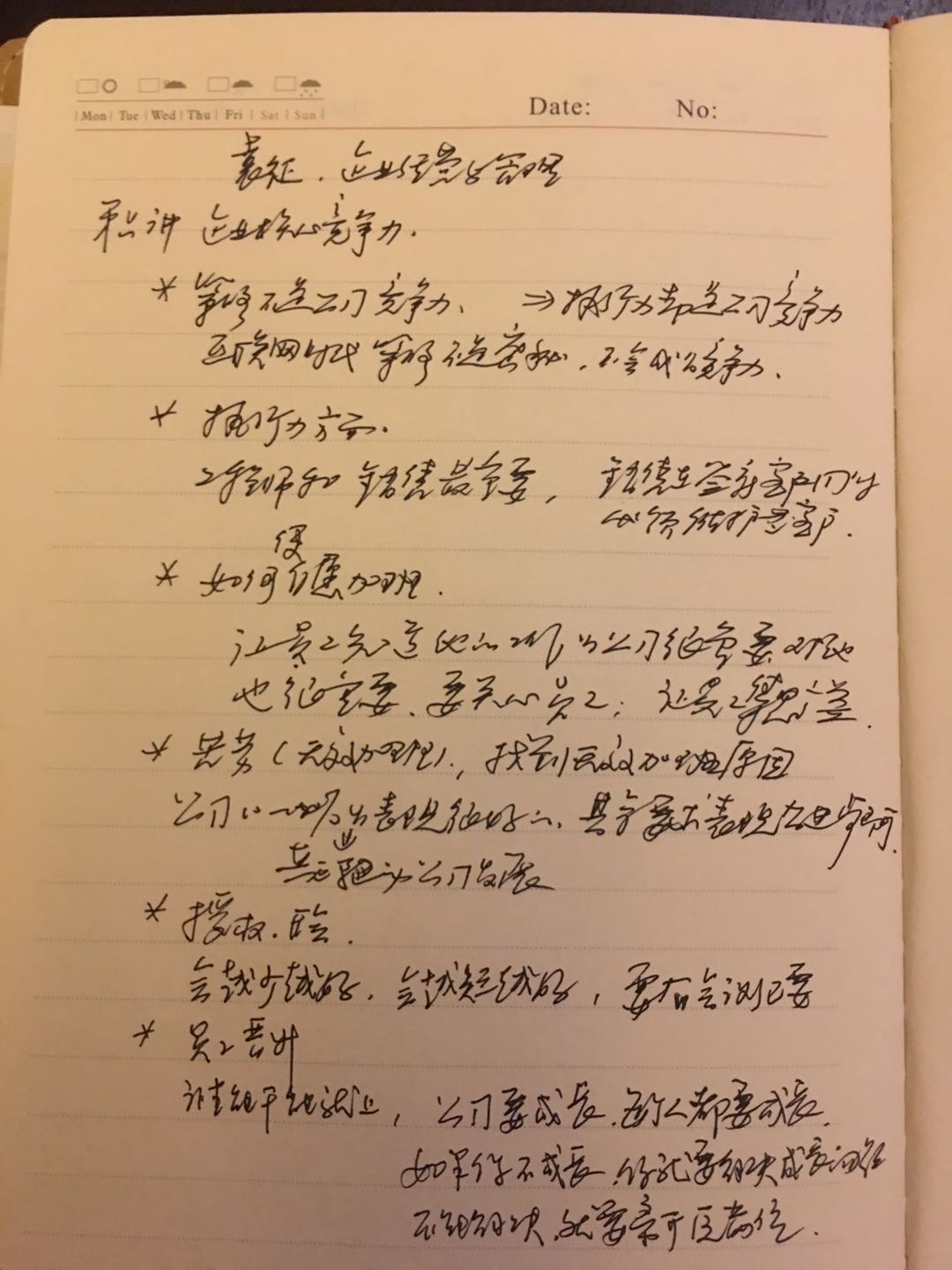 手写笔记#袁征,企业经营与管理  第六讲 企业核心竞争力