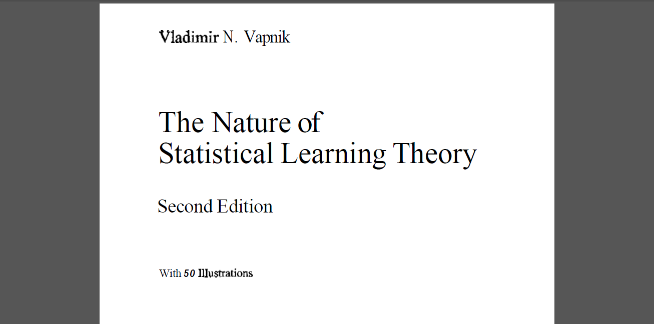 洋書 Springer Paperback The Nature of Statistical Learning Theory