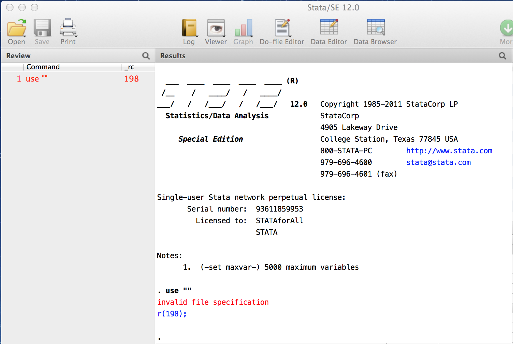 stata12formac安装疑难问题询问