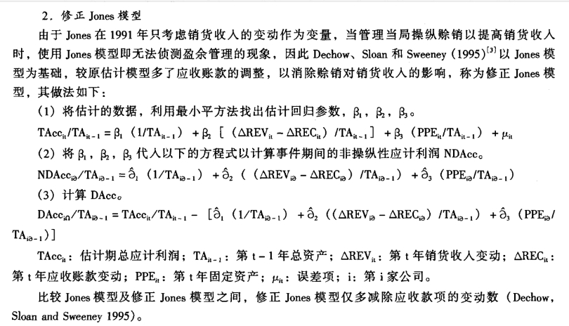 能否告知算出来的taandaadaa即为盈余管理