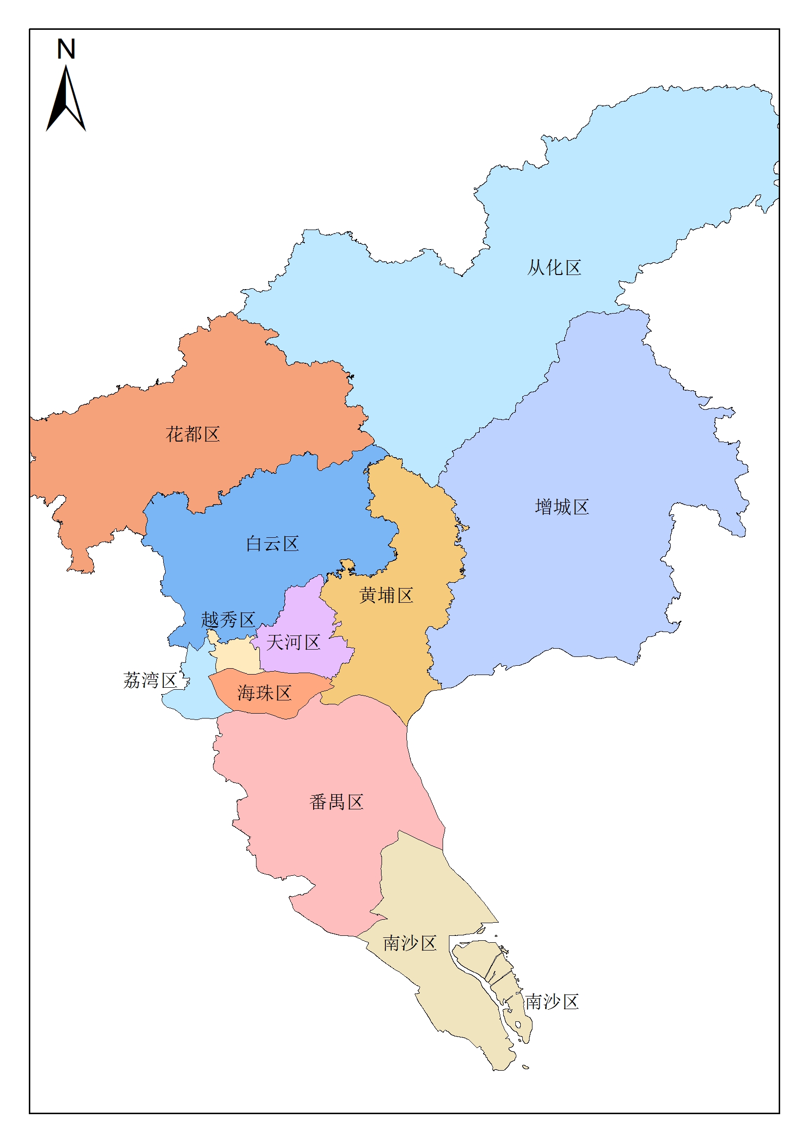 广州地图_广州市主城区地图_广州地图库
