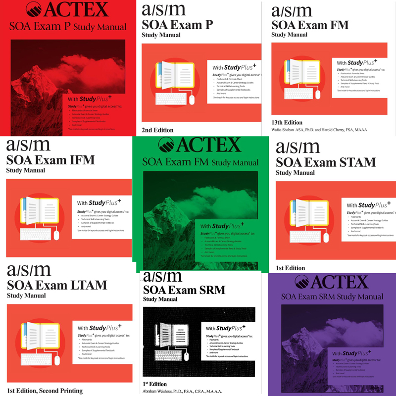 分享】2018北美精算师2019教材ACTEX ASM Manual SOA Exam P FM IFM STAM LTAM SRM - 金融类-  经管之家(原人大经济论坛)