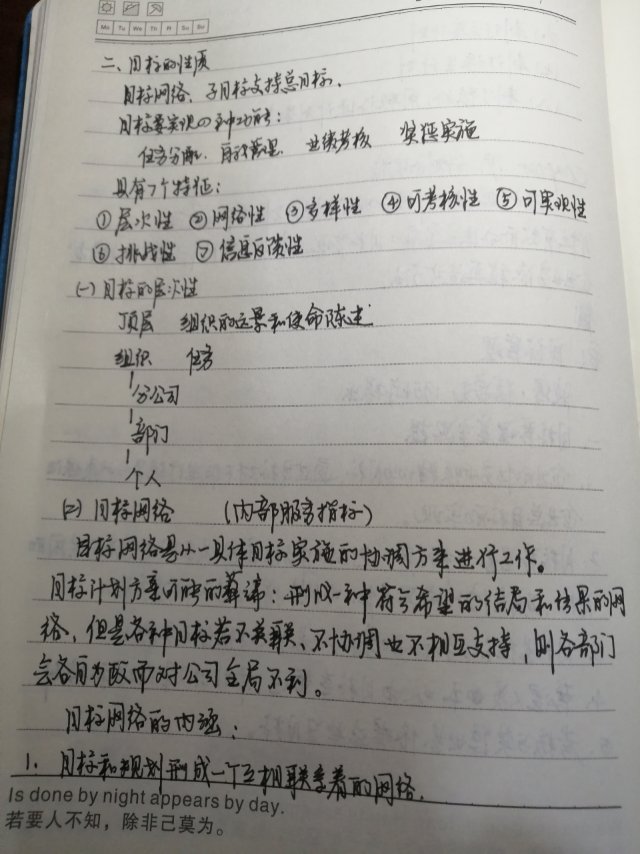 【学习笔记】管理学目标管理