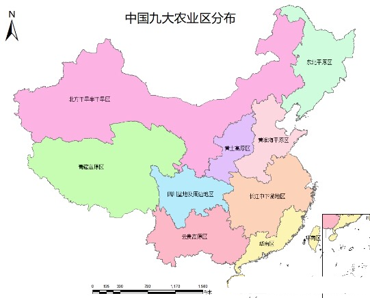 长江黄河淮河珠江等流域分区划水系图及相应支流片区范围矢量shp底图