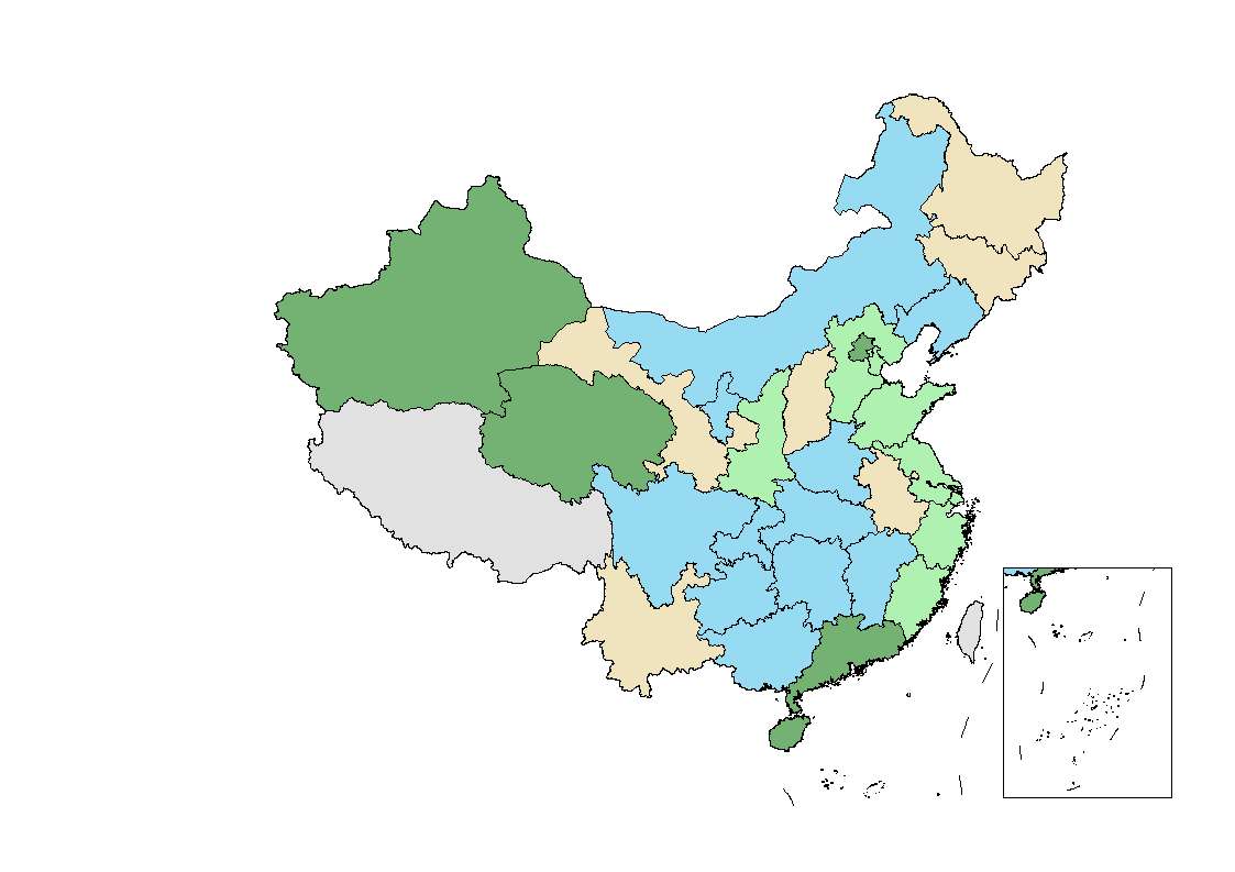 带审图号的我国矢量地图.shp文件分享