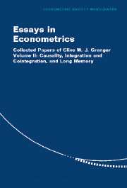 Essays in Econometrics--Collected Papers of Clive W. J. Granger, Causality, Integration a